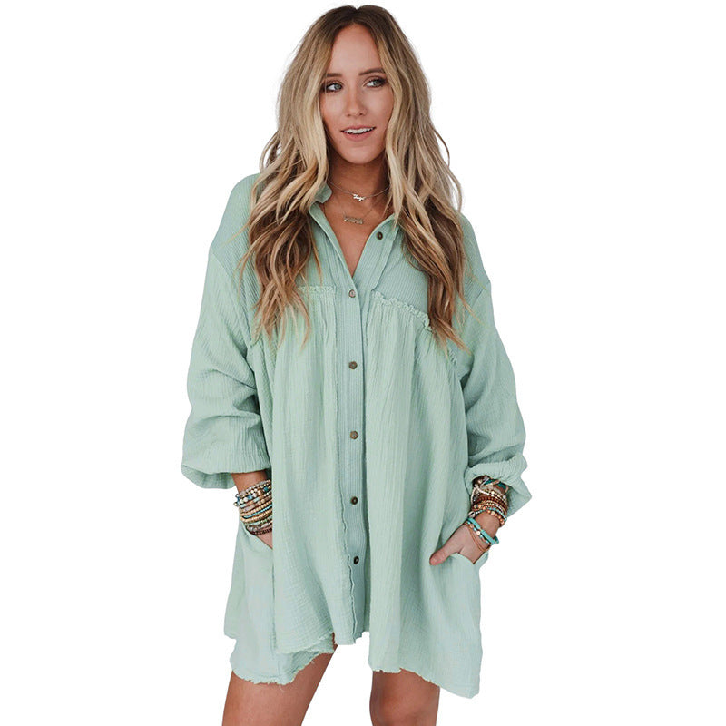 Thin Patchwork Sleeve Dress
