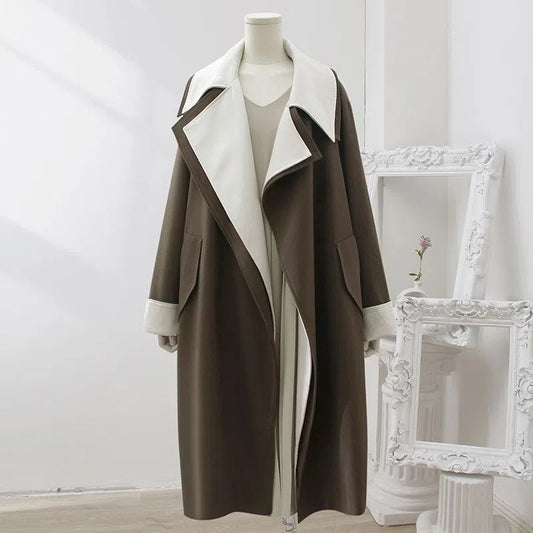 Double-layer Collar Overcoat