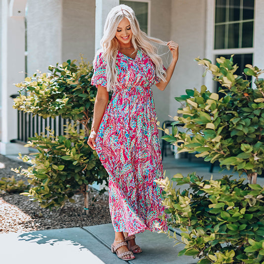 Summer Floral Skirt Women