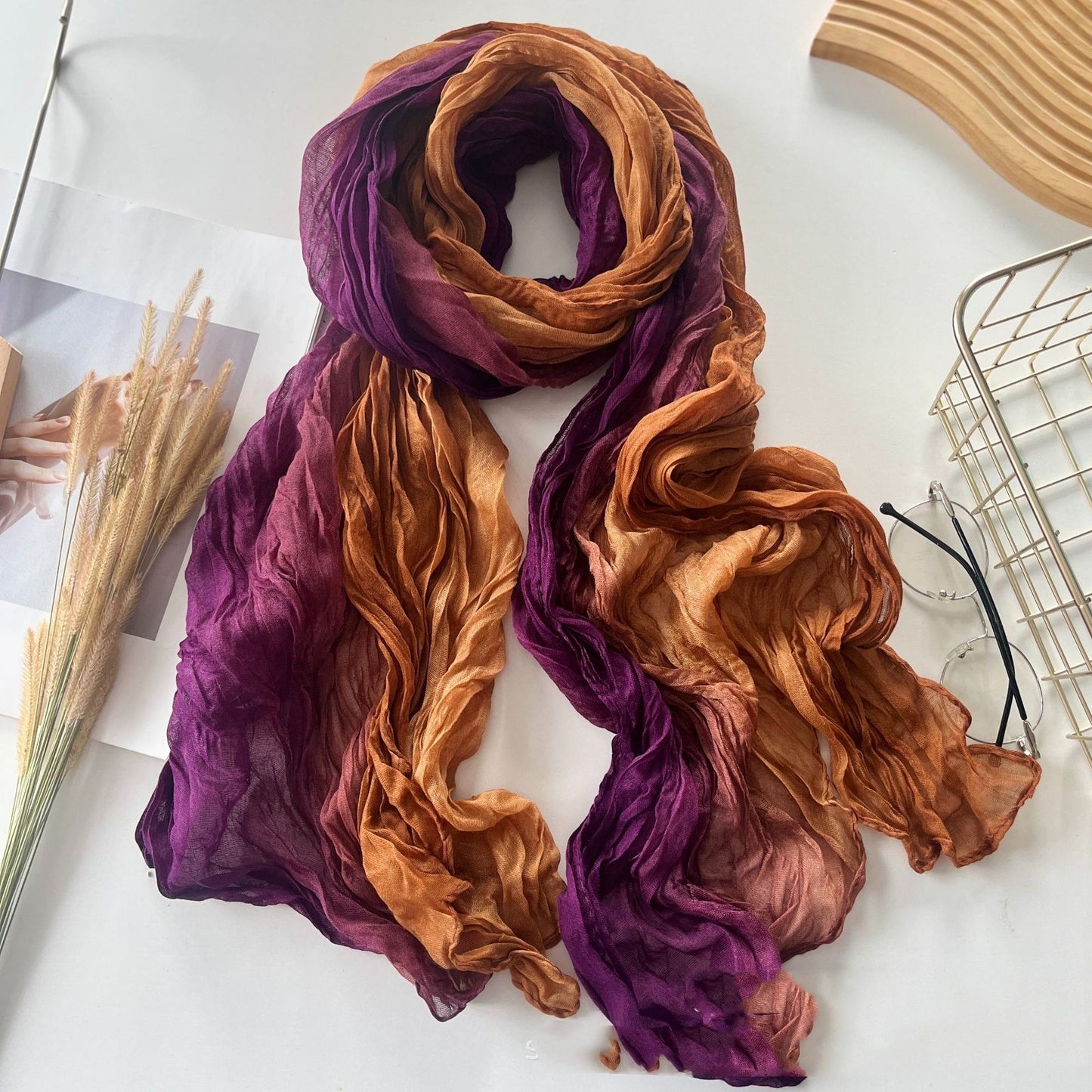 Matching Autumn And Winter Cotton And Linen Feel Long Strip