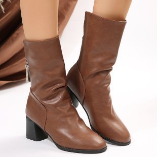 Mid Heel Stylish Boots
