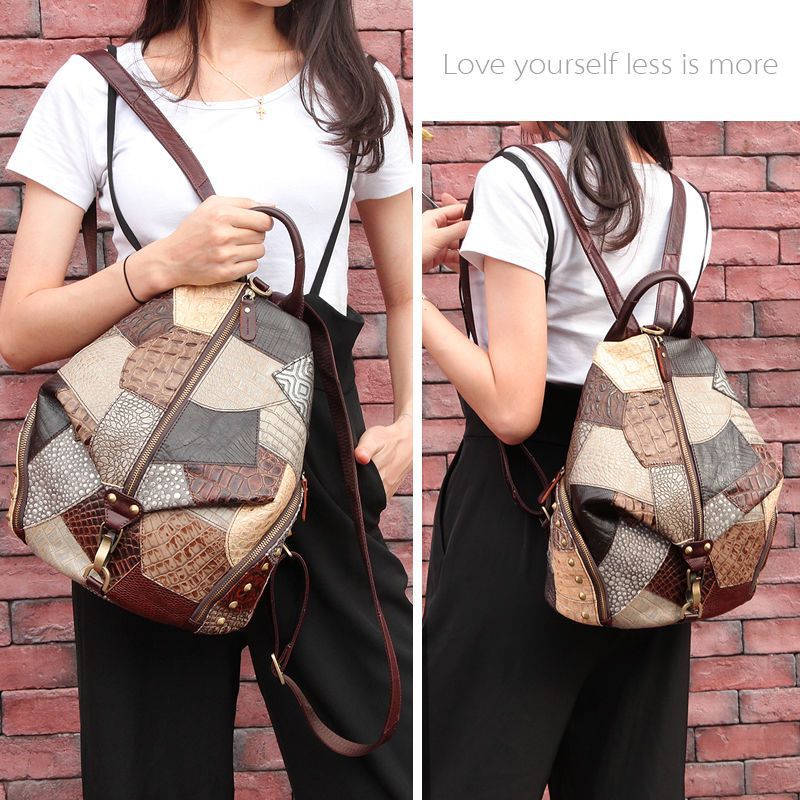 Retro Leather Backpack