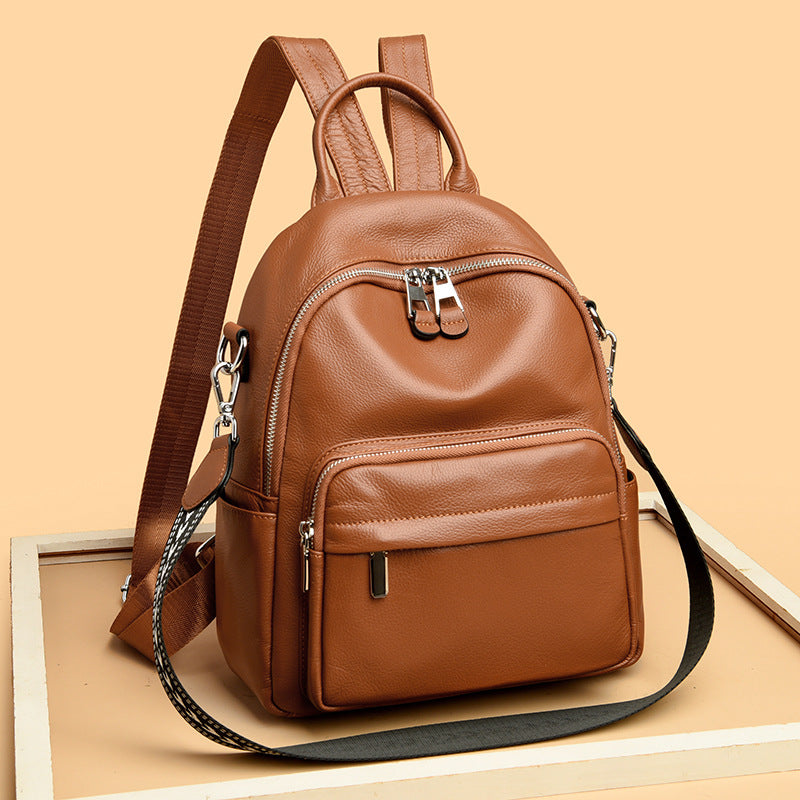 Women's Leather Backpack Casual