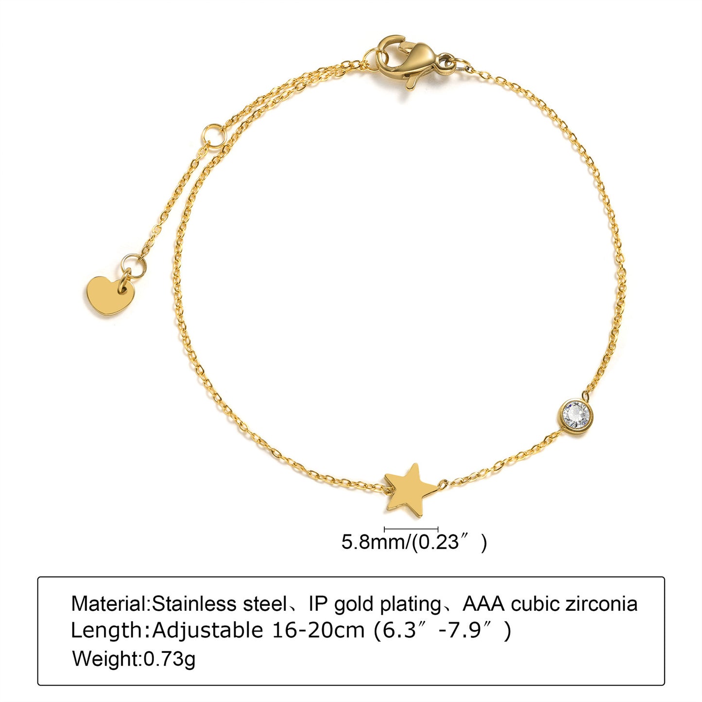 Simple Stainless Steel Thin Bracelet