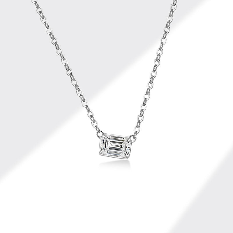 Sterling Silver Simple Geometric Necklace