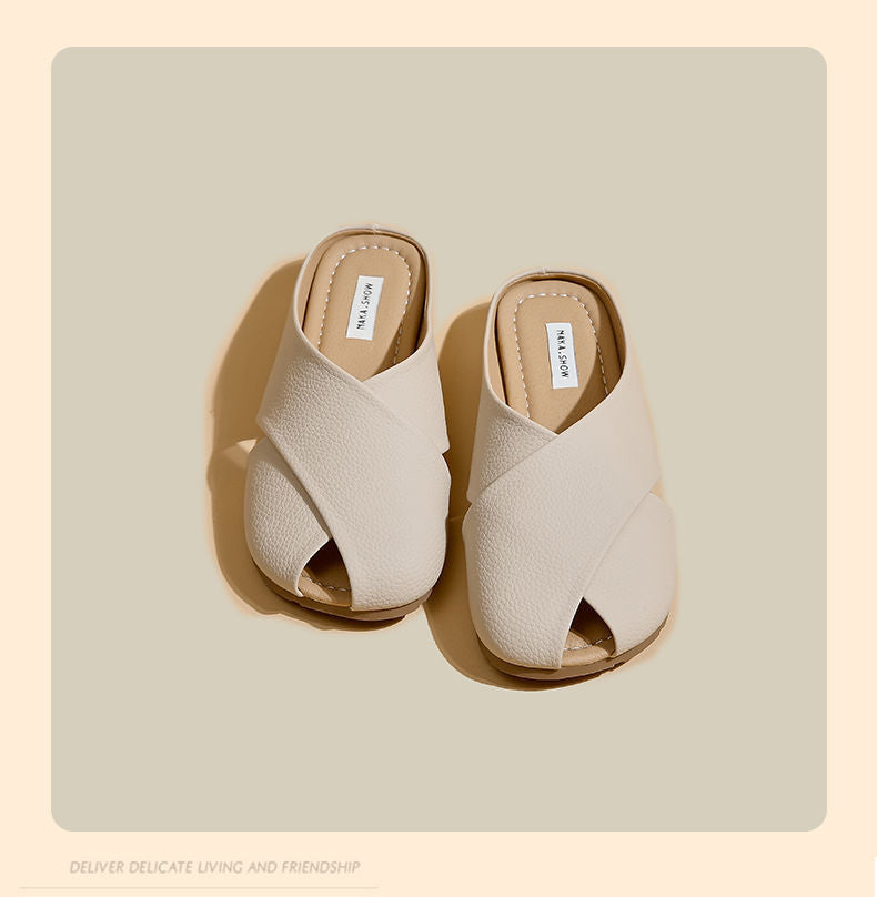 Closed Toe Half Slippers For Women