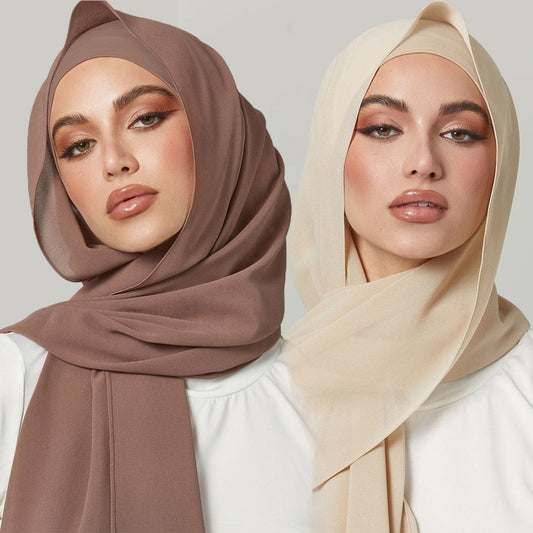 High Quality Pearl Chiffon Scarf