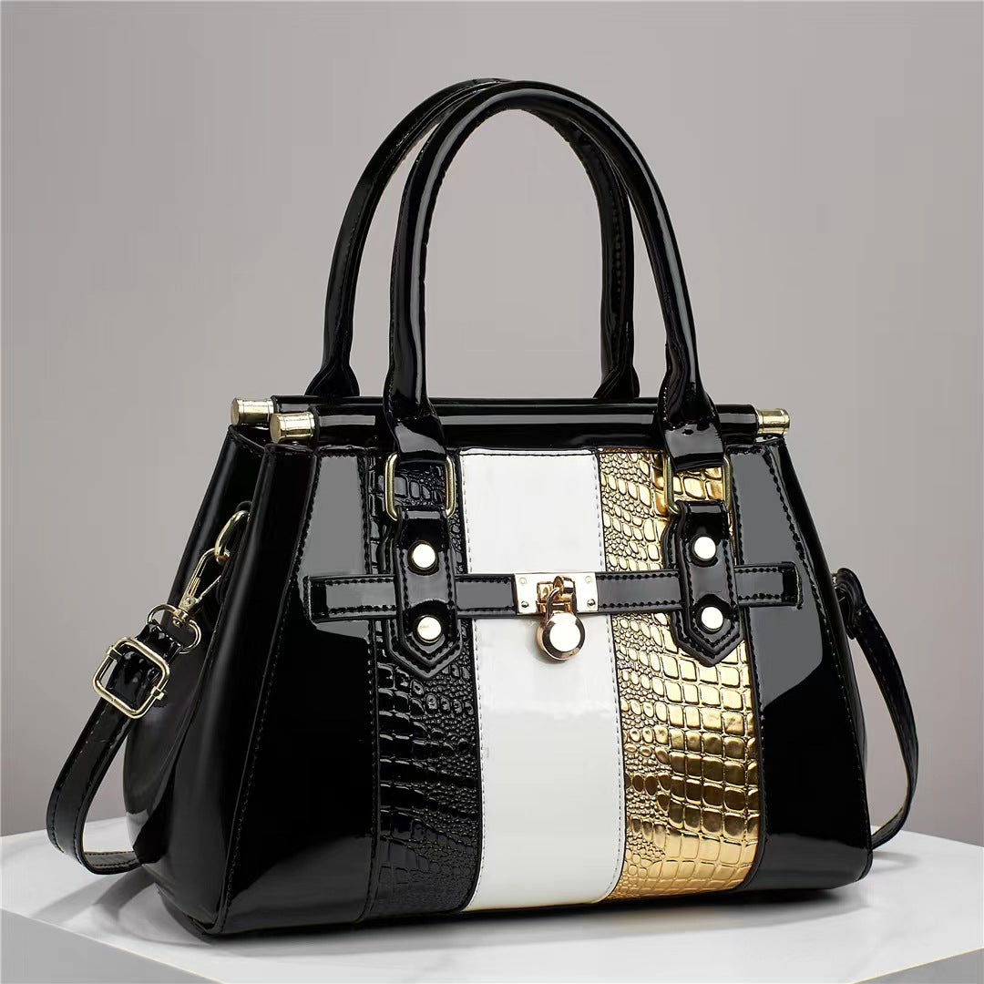 Bright Leather Shoulder Bag