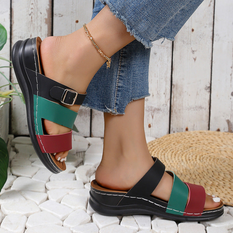 Women's European And American Word Beach Slippers
