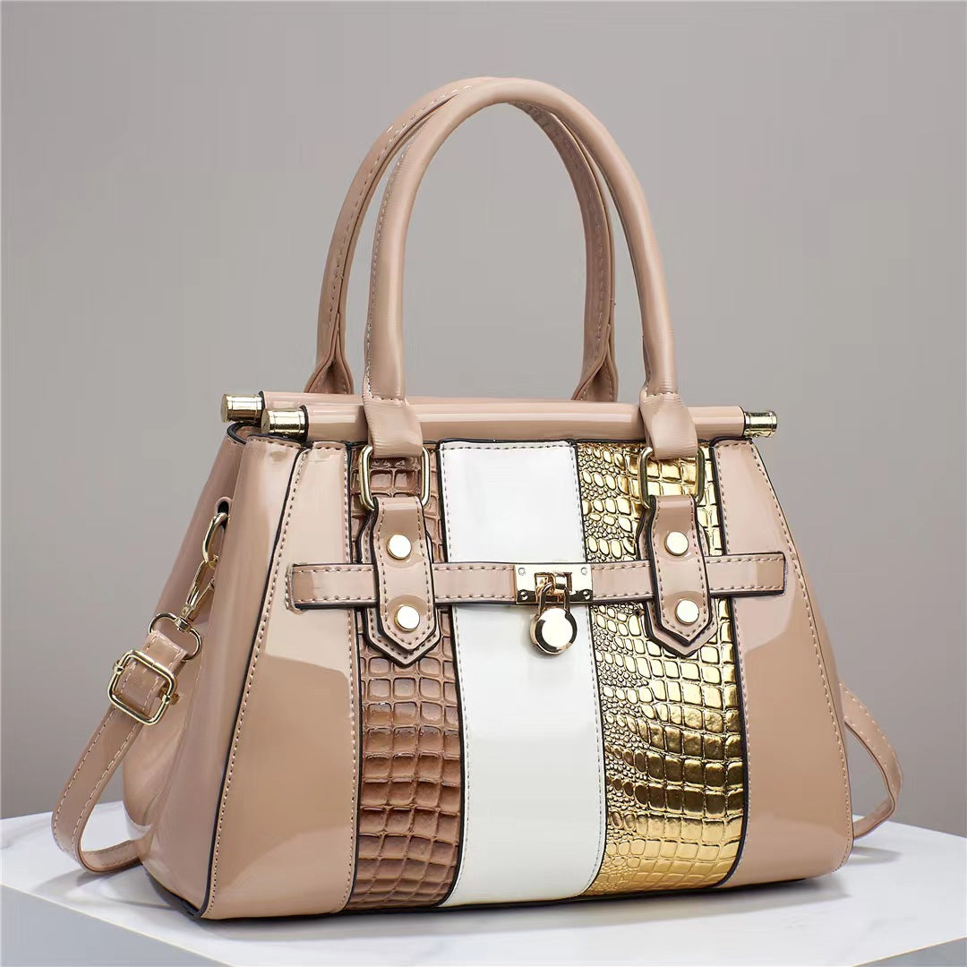 Bright Leather Shoulder Bag