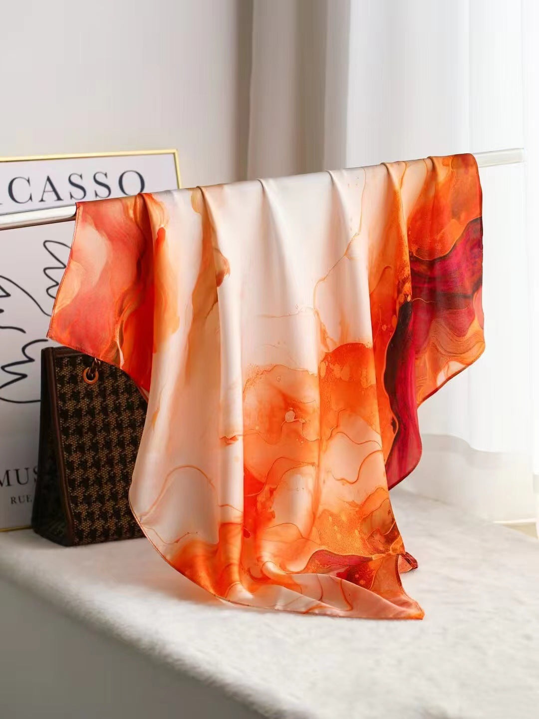 Intellectual Elegant Light Luxury Silk Scarf