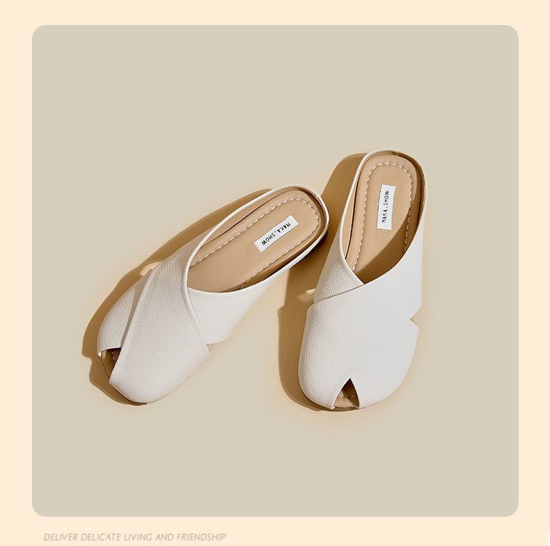 Closed Toe Half Slippers For Women