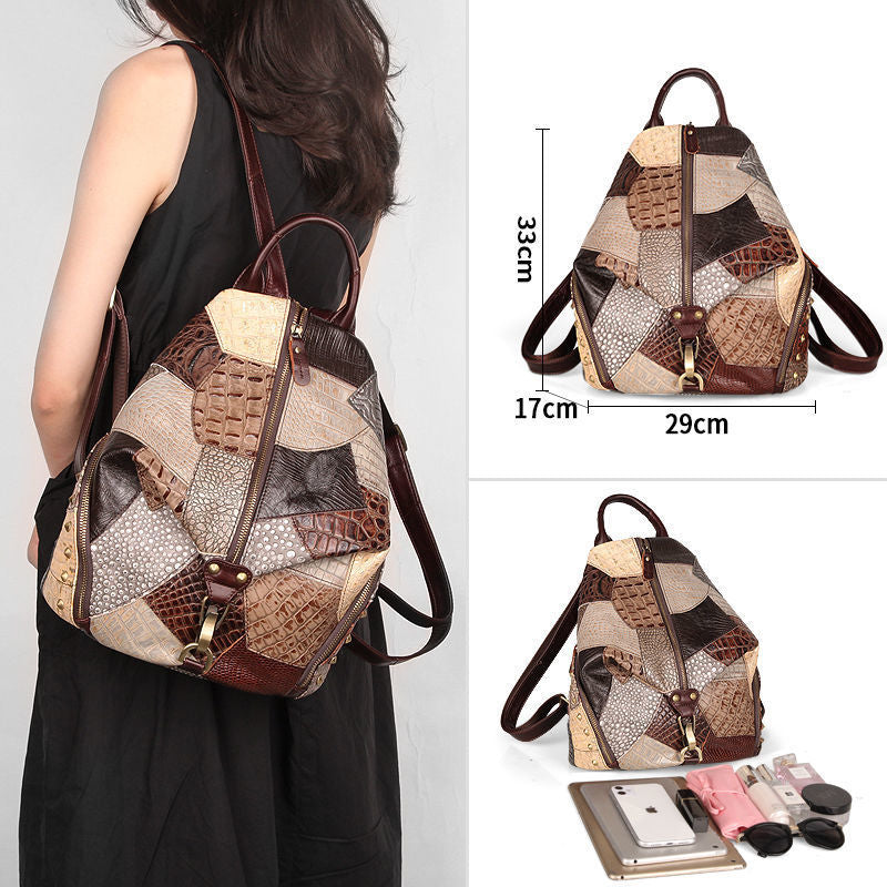 Retro Leather Backpack