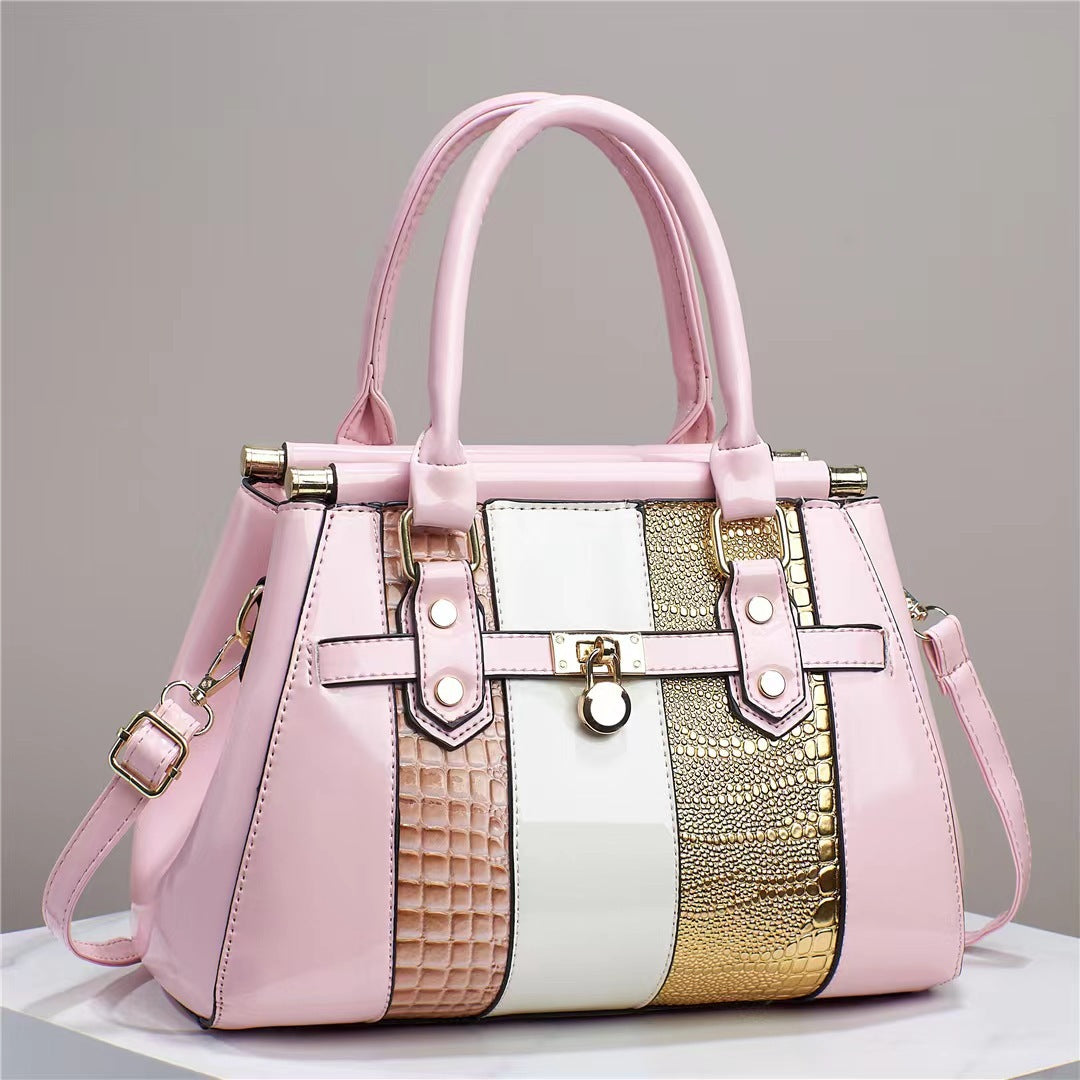 Bright Leather Shoulder Bag