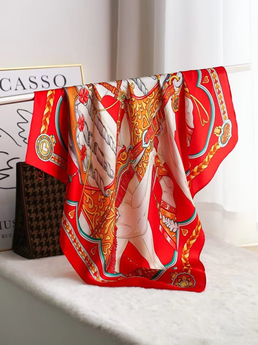 Intellectual Elegant Light Luxury Silk Scarf