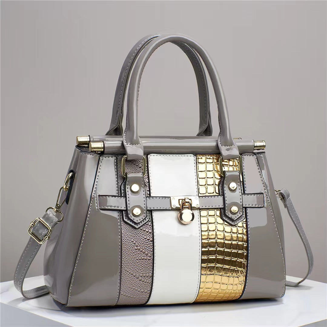 Bright Leather Shoulder Bag