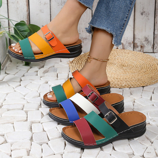 Women's European And American Word Beach Slippers