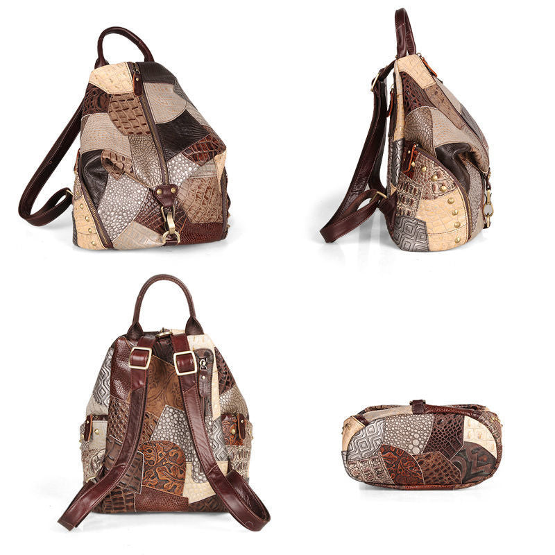 Retro Leather Backpack