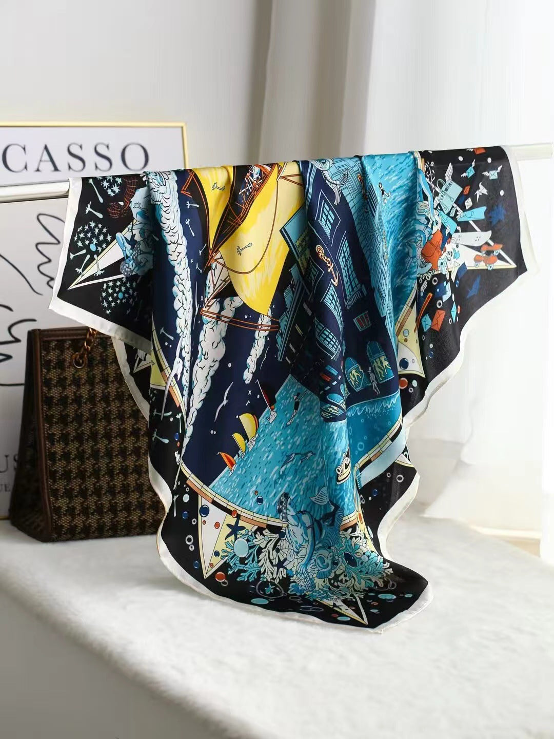 Intellectual Elegant Light Luxury Silk Scarf
