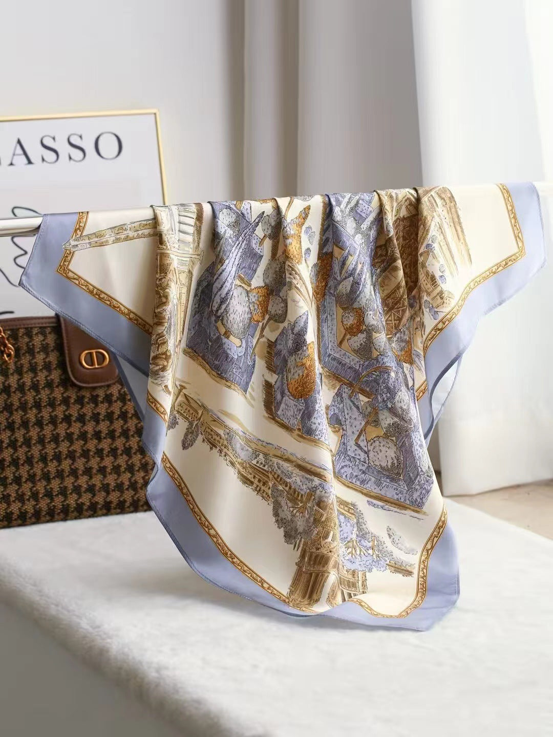 Intellectual Elegant Light Luxury Silk Scarf