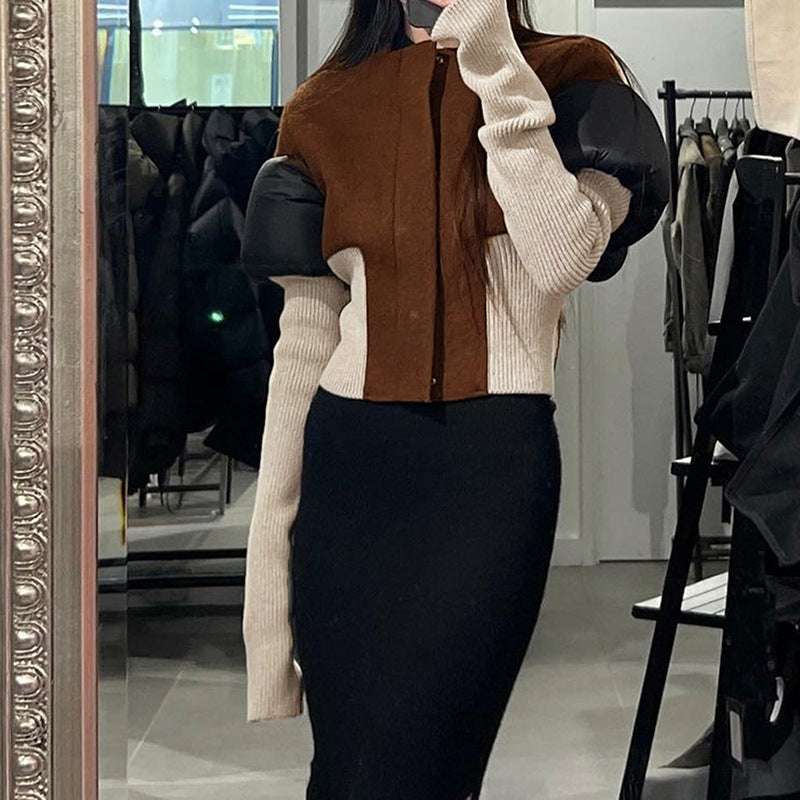 Autumn And Winter Collar Zipper Cardigan Outerwear