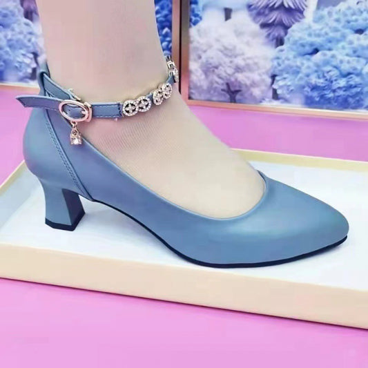 Ankle-strap Buckle High Heels
