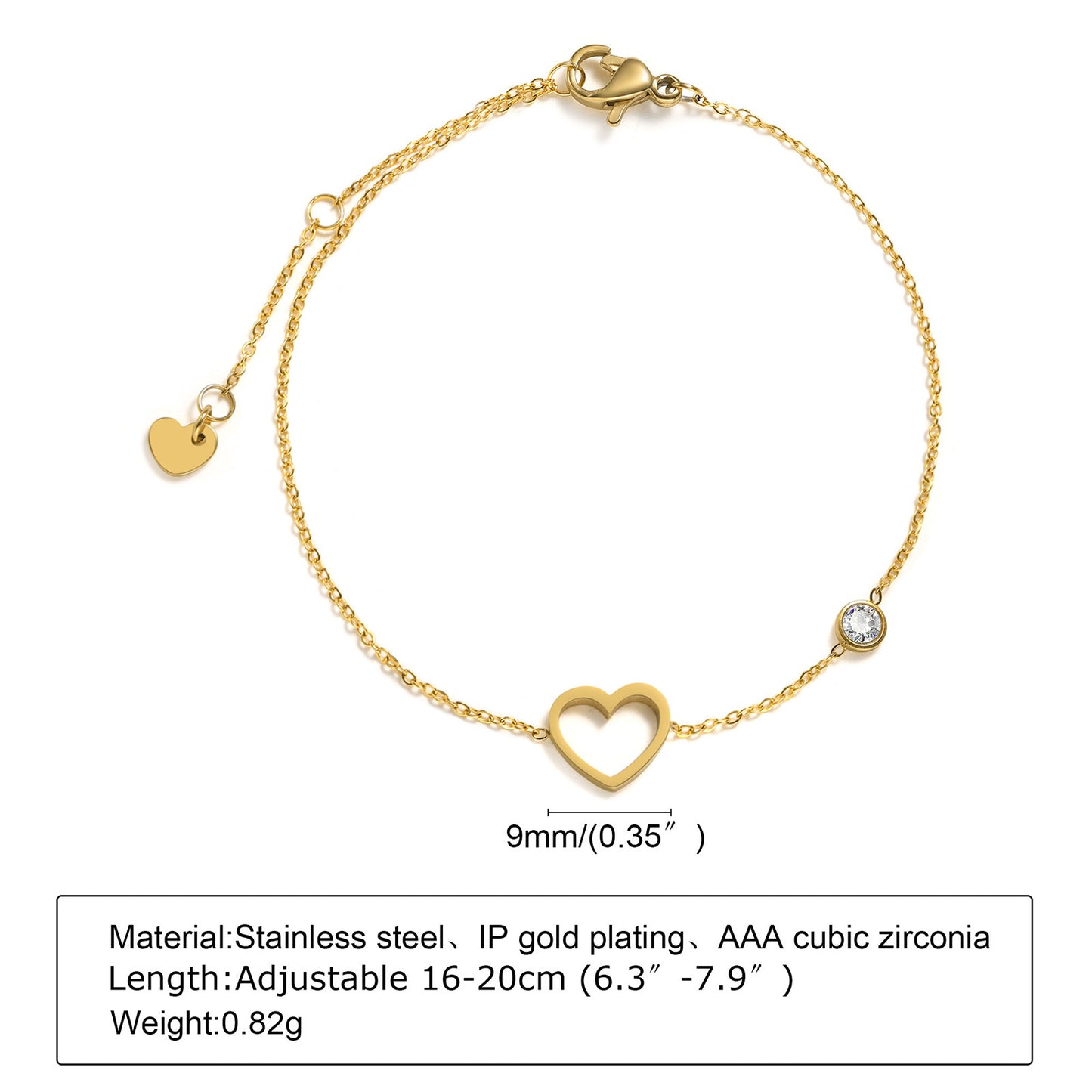 Simple Stainless Steel Thin Bracelet