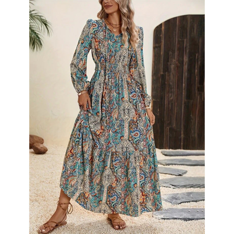 Women's Autumn Digital Printing Dress