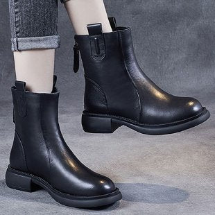 British Style Vintage Martin Boots Women