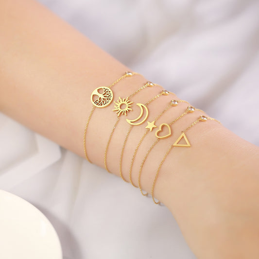 Simple Stainless Steel Thin Bracelet