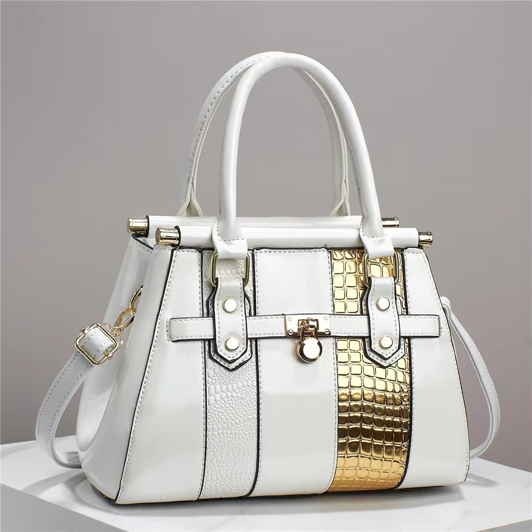 Bright Leather Shoulder Bag