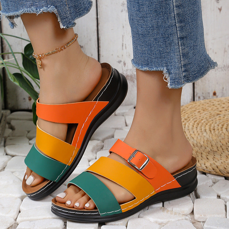 Women's European And American Word Beach Slippers