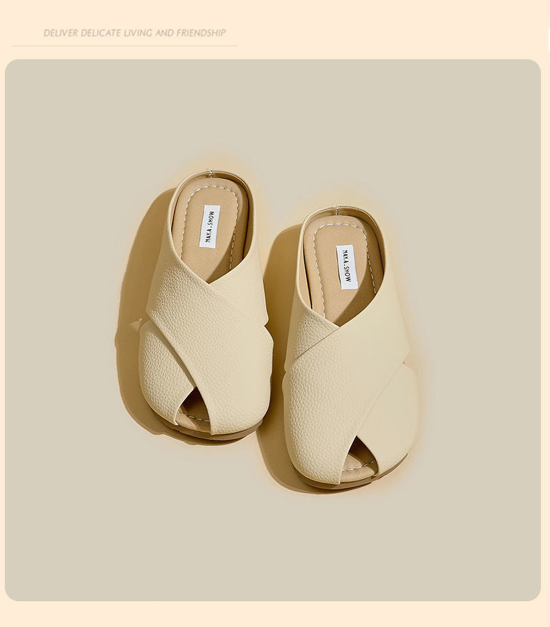 Closed Toe Half Slippers For Women