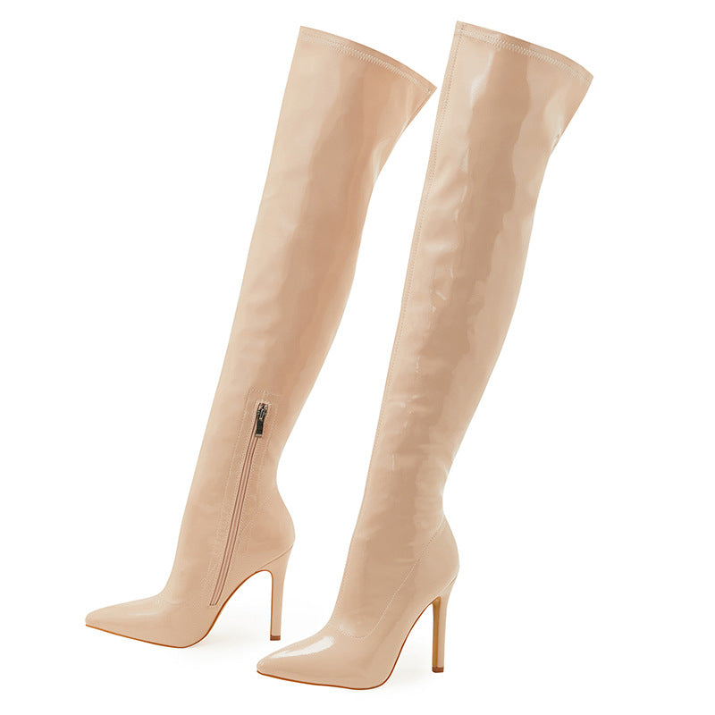 Inside Zipper Over The Knee Boots