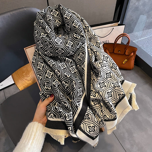 Cashmere Scarf Female Winter All-matching