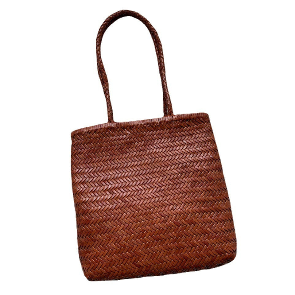 Vintage Top Layer Cowhide Handmade Shoulder Bag