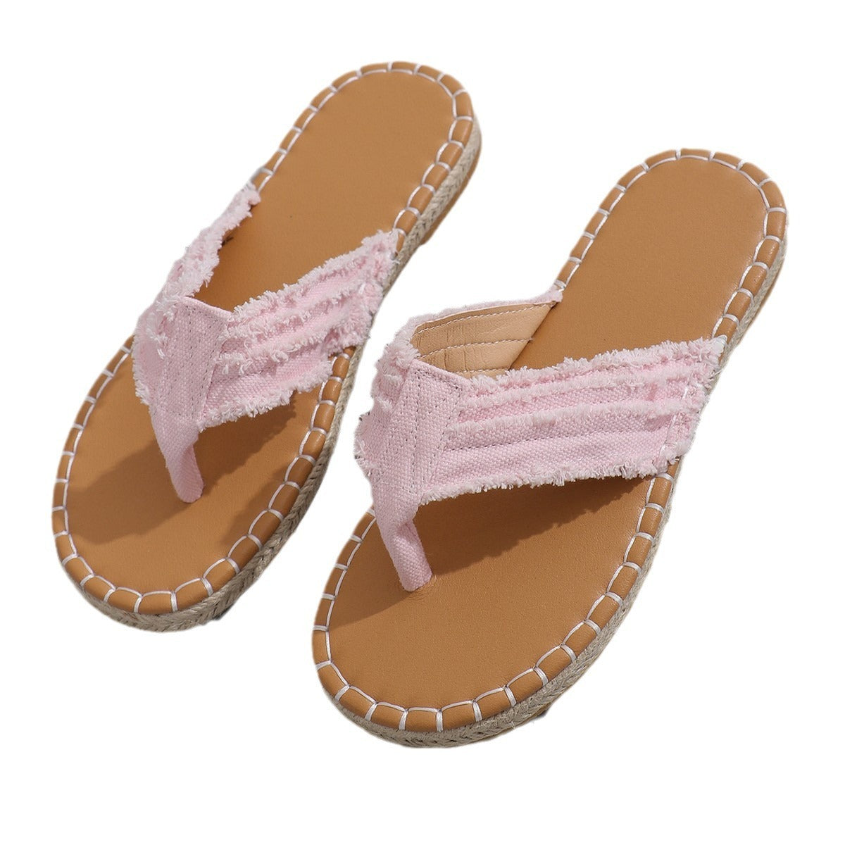 Flat Straw Beach Flip-flops