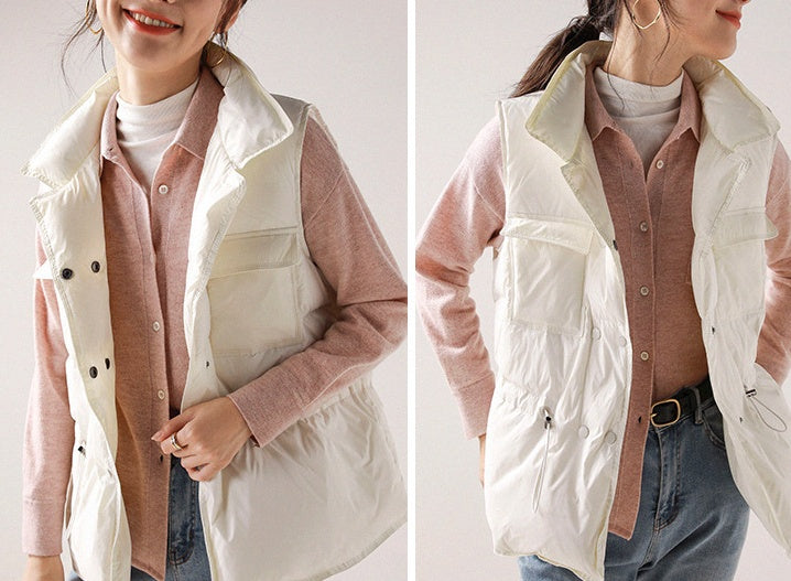 Women's Short Waist Collar Jacket
