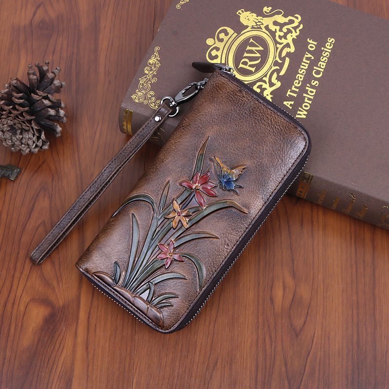 Retro Style Multiple Card Long Clutch