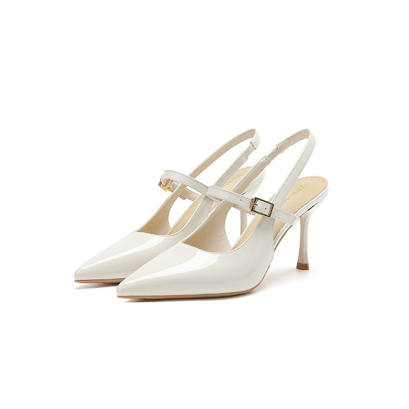 French Style High Heels Pointed Toe