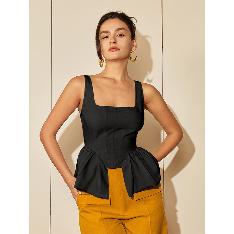 Women's Top Shirt Spaghetti-strap Vest
