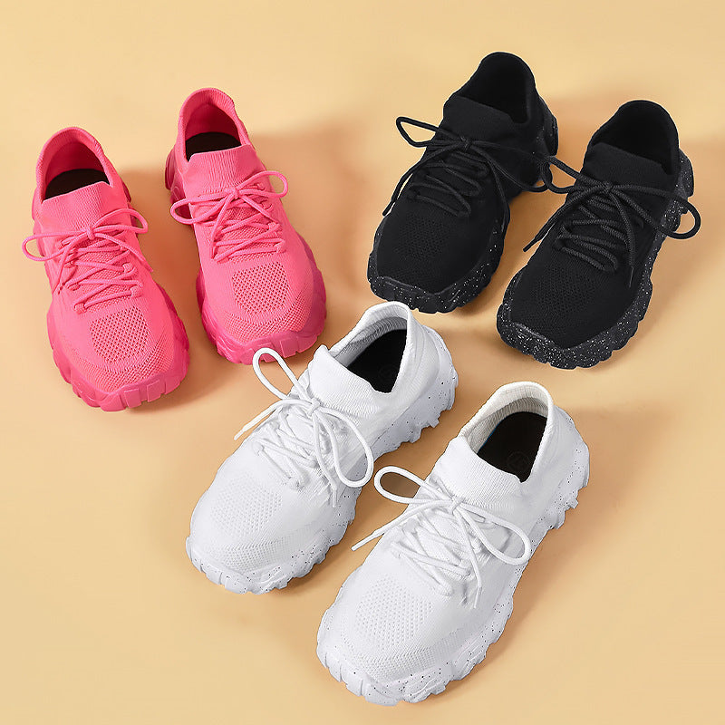 Women's Lace-up Flying Woven Shoes