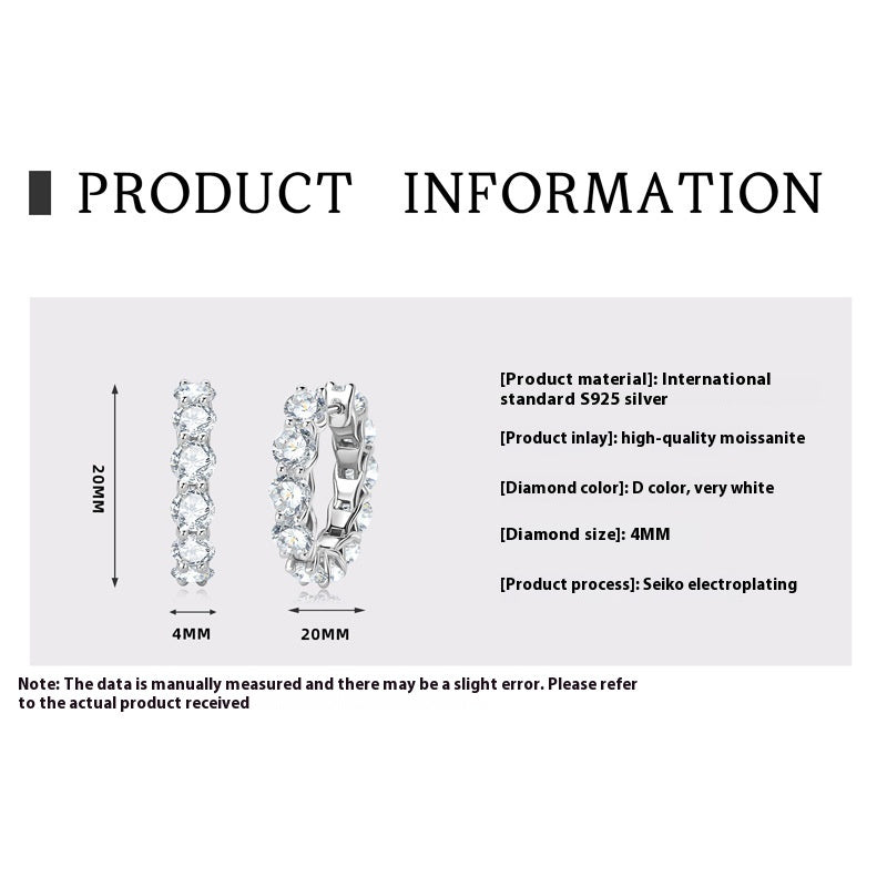Full Diamond Sense Ear Ring