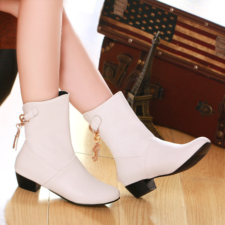 Women's PU Ankle Boots
