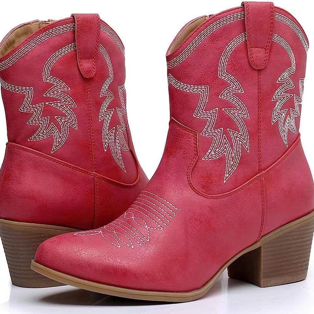 European And American Western Denim Boots