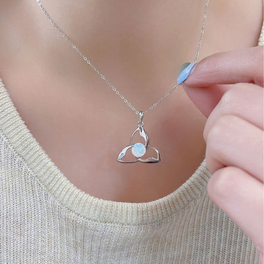 Round Opal Necklace