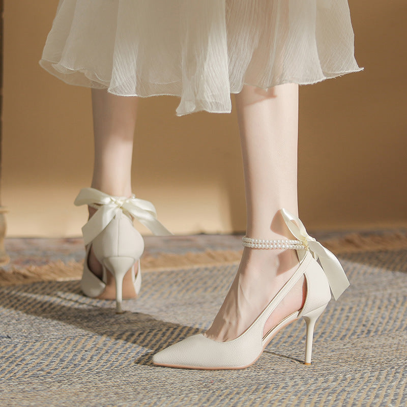 Bow Temperament Thin Shoes