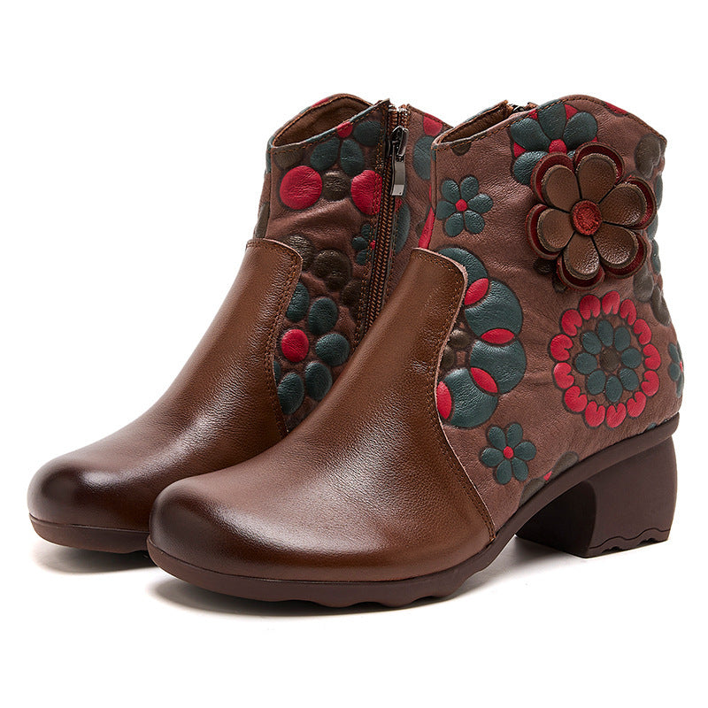 Simple Ethnic Comfortable Retro Boots