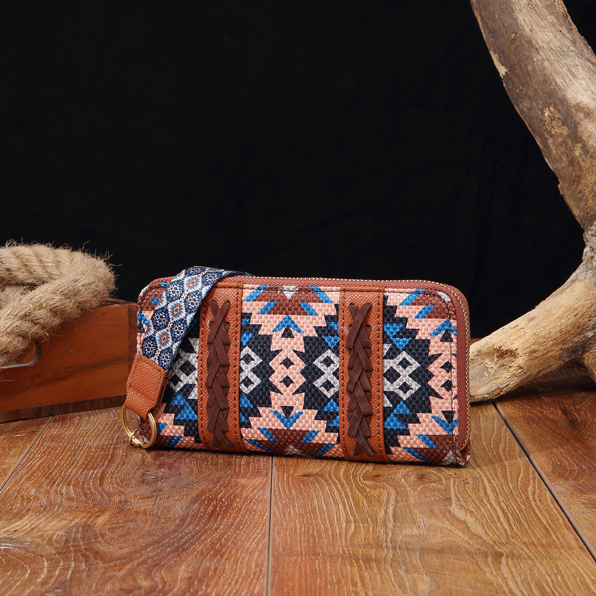 Vintage Cotton Wallet Card Holder