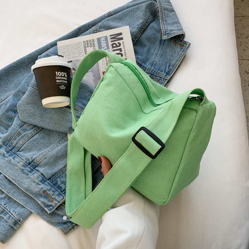 Candy-colored Canvas Women's Cloth Bag